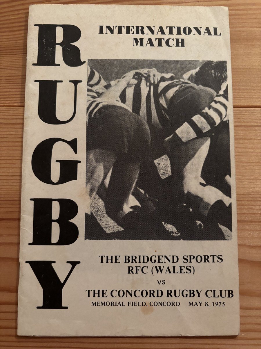 RugbyMSociety's tweet photo. The Concord Rugby Club (USA) v Bridgend Sports RFC 1975

Interesting that the Bridgend Sports lineup includes their occupations! 

@BridgendSports https://t.co/TzoSYI6GSZ