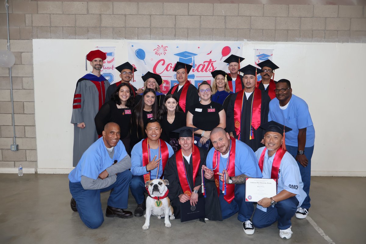 Four scholars attended the “Degrees of Change" graduation at Valley State Prison (VSP), where recent SFHC grad Alexandra Cota performed an aria. They previously visited VSP as part of Dr. Emma Hughes’ HON 102 course, “Punishment and Prison.”

Read more on our blog! (link in bio)