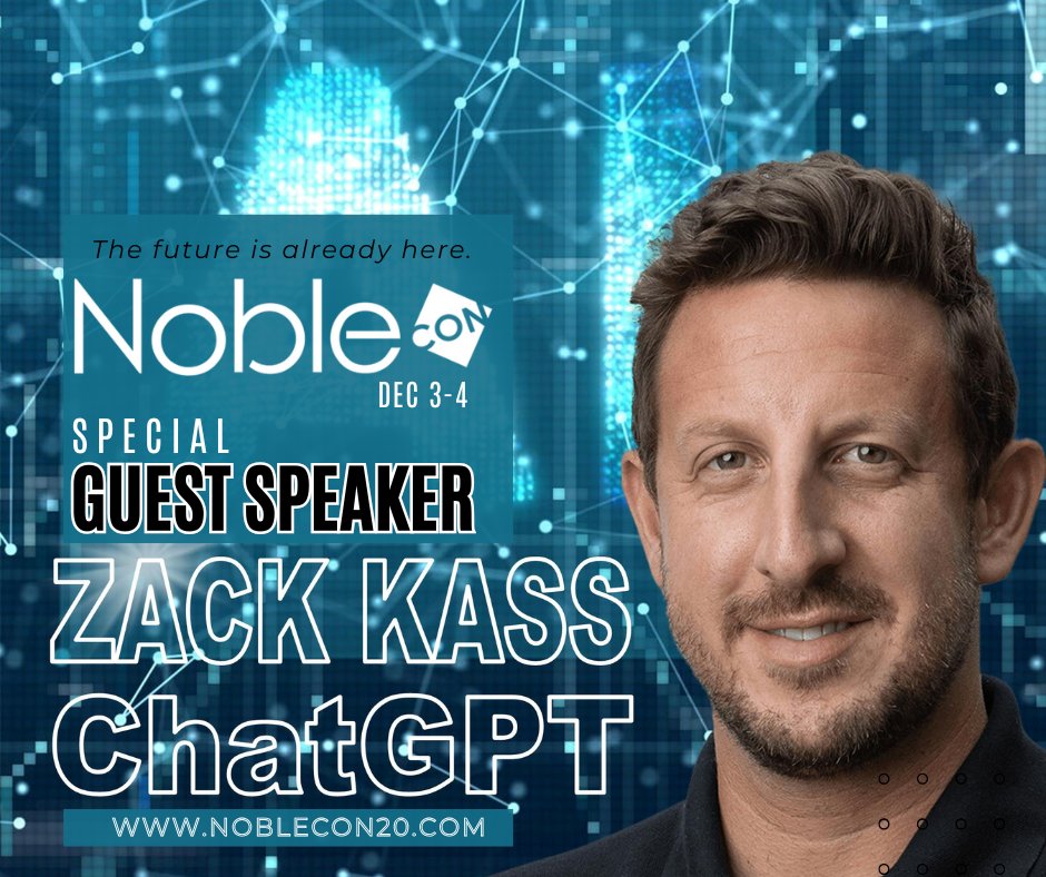 NobleCapMkts's tweet image. Join Us as We Dive Into #Noblecon &amp;amp; The Future of AI Featuring Guest Speaker Zack Kass!

🔗 Investors: channelchek.cc/3YHUWVA
🔗 Presenting Companies: channelchek.cc/4fluwhL
🔗 NobleCon20: nobleconference.com

Email: conferences@noblecapitalmarkets.com