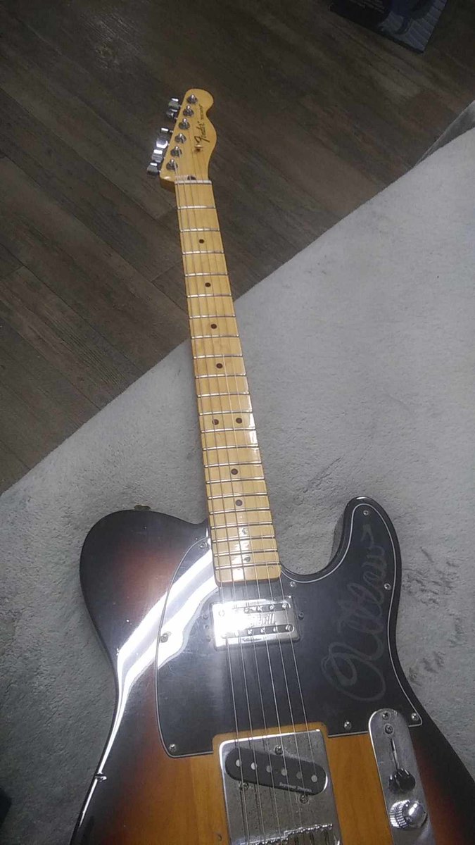 TravisMatheney1's tweet photo. @DrGuitar Fender all the way this is my 1986 Tele with a fender replacement neck https://t.co/qHHLvK3b8K