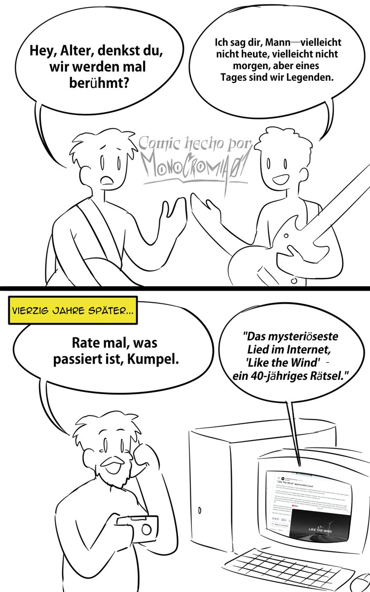 monocromia02's tweet image. On November 4th, the “Most Mysterious Song on the Internet,” Like the Wind, was finally found. The band is called Fex, and the song’s real name is “Subways of Your Mind.”

#likethewind #subwaysofyourmind #fex #MostMysteriousSongontheInternet #lostmedia