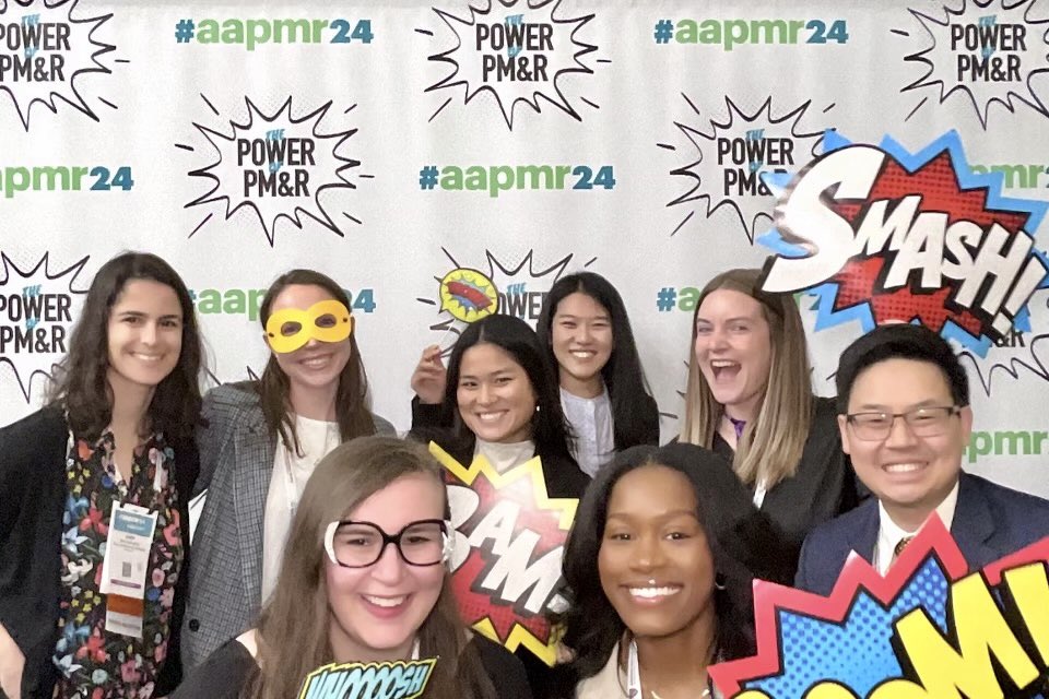 AAPhysiatry_MSC's tweet photo. The AAP MSC takes on #aapmr24 - if you see us, say hi!! 👋 (especially if you’re @DGlaucomflecken haha jk… unless…)

#Physiatry #PMR https://t.co/aP5FfitYwG