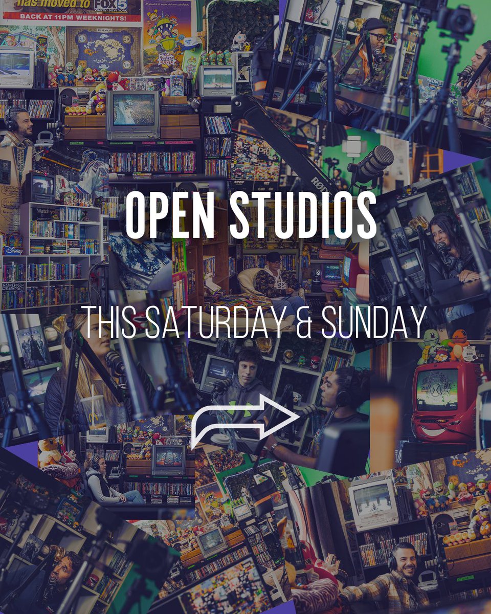 tvdowntime's tweet photo. Don't miss out on this once a year event, Bridgeport Art Trail! We are bringing ALLLLL the nostalgia!

@TheKnowltonCT will be having open studios this Saturday & Sunday, so come on down and say hey👋
.
.
.
.
#bridgeportarttrail #productionstudio #studio #90saesthetic #90sdecor #nostalgia #studiopodcast