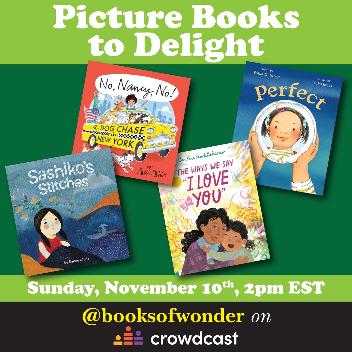 Please join us on Sunday, Nov. 10 #picturebooks 
booksofwonder.com/blogs/upcoming…
