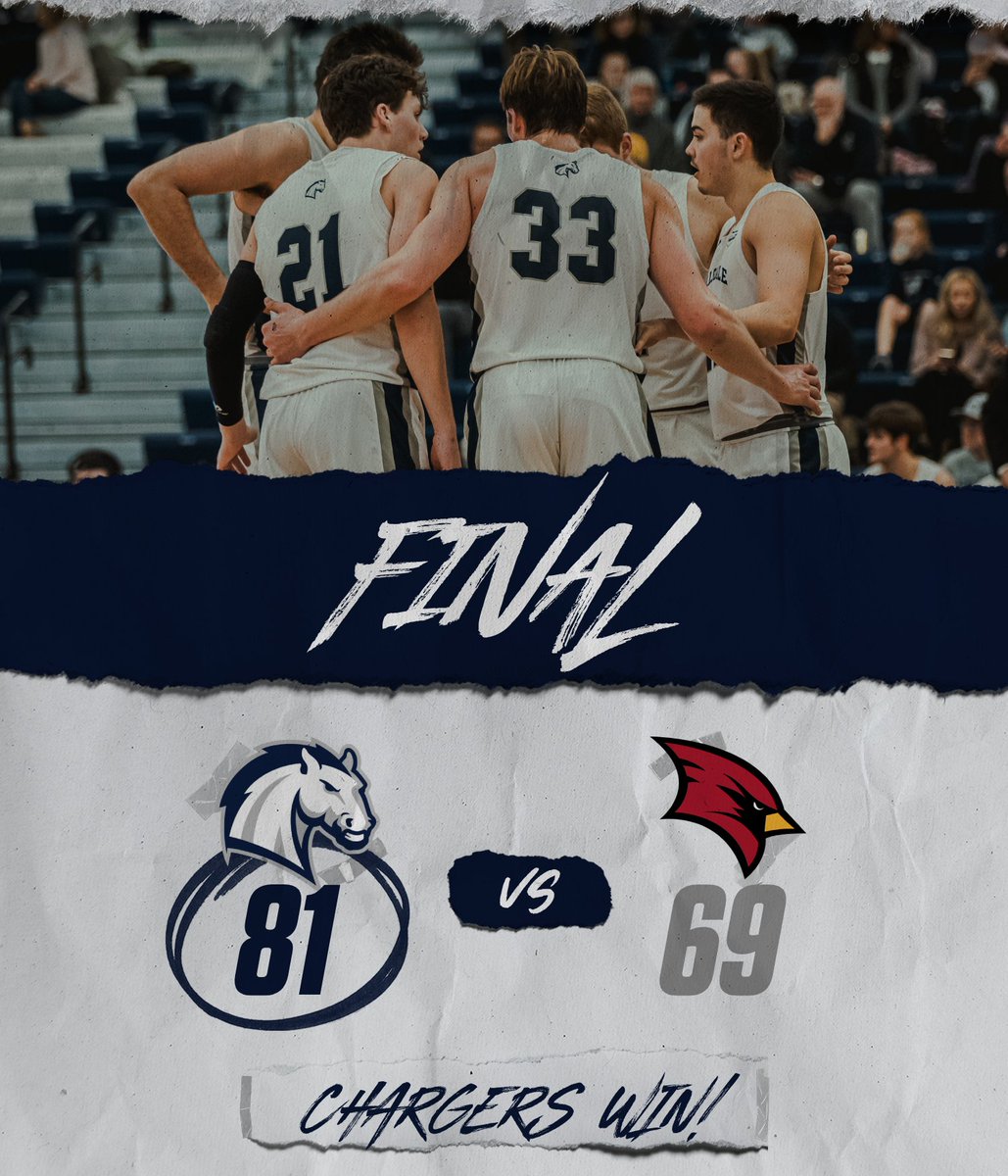 Chargers Win 81-69 over SVSU in Home Opener! 

20 team assists on 27 made field goals led to a very balanced scoring attack!

Woodhams: 16p/7r/5a
Reuter: 13p/10r
Beaston: 18p/6 3PM in Hillsdale Debut
Janowski: 8p/6a/3a

#ChargeOn | #F1ST