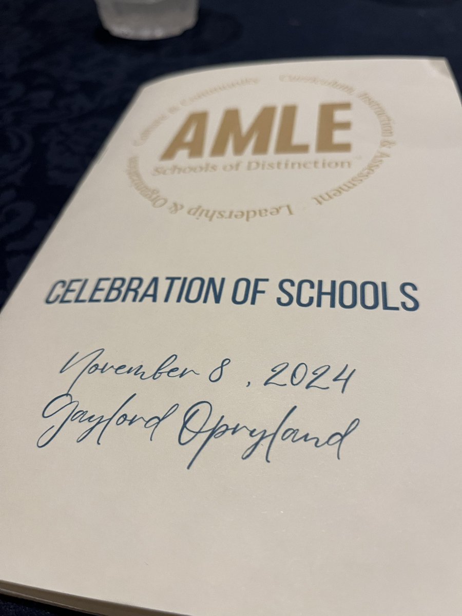 “Magic happens in the MIDDLE” <a href="/kbjohnnson/">Katie Johnson</a> #AMLE24 Congrats to the 2024 <a href="/AMLE/">AMLE</a> Schools of Distinction