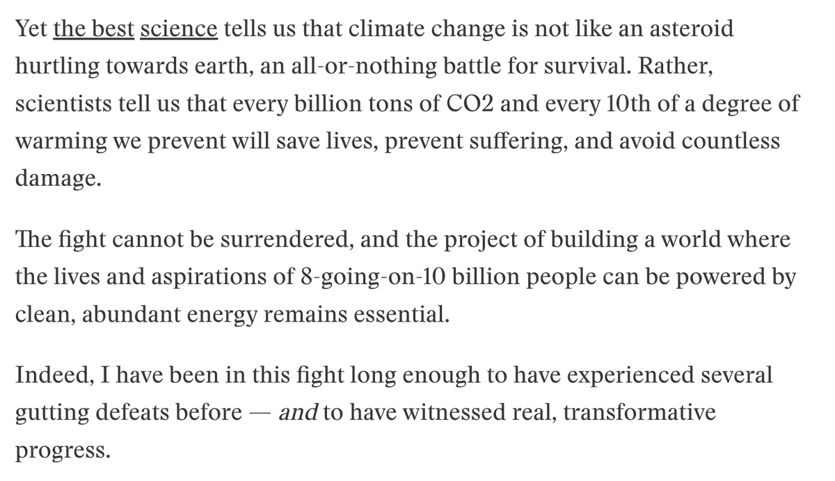 JesseJenkins's tweet photo. The election of Donald Trump is a gutting defeat for those working to accelerate the shift to clean energy. But it isn't "game over" in the climate fight. The next battle begins today. As we all process what happens now, here's my personal reflections @heatmap_news  (link 👇).