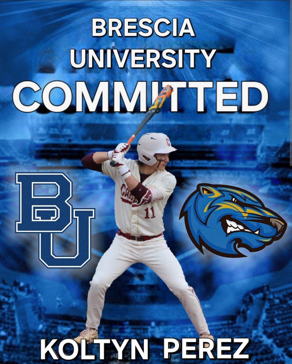 Koltyn Perez (@koltynperez11) on Twitter photo Beyond blessed to announce my commitment to Brescia University! I want to thank my family, coaches, and teammates that have helped me throughout this journey. But most of all I want to give all glory to GOD! #committed <a href="/BresciaBaseball/">Brescia Baseball</a> <a href="/JamieTessoff/">JT18</a> <a href="/hunter_burge/">Hunter Burge</a> Beyond blessed to announce my commitment to Brescia University! I want to thank my family, coaches, and teammates that have helped me throughout this journey. But most of all I want to give all glory to GOD! #committed <a href="/BresciaBaseball/">Brescia Baseball</a> <a href="/JamieTessoff/">JT18</a> <a href="/hunter_burge/">Hunter Burge</a>