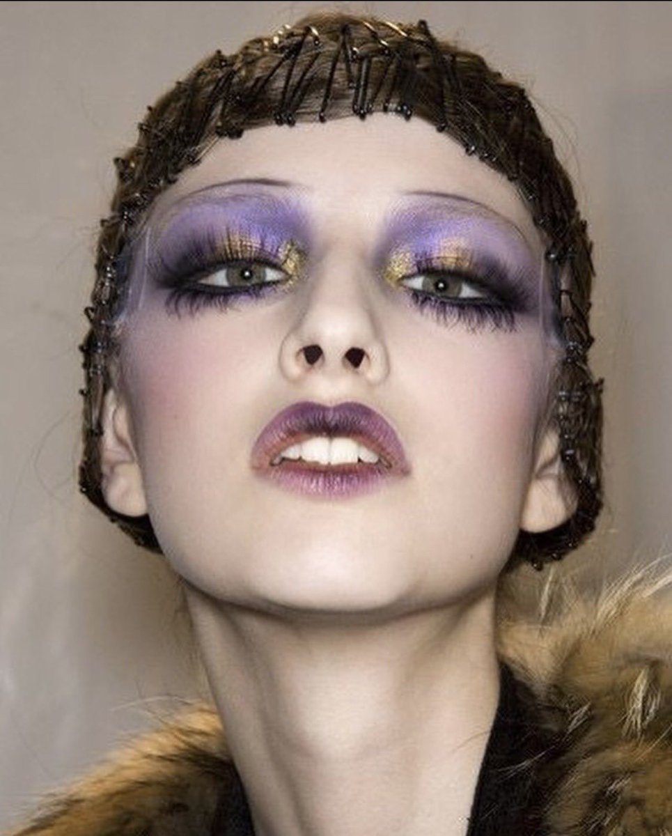 _HDD's tweet photo. Pat McGrath Makeup for Christian Dior by John Galliano (2009) https://t.co/WlhLsGYpkw