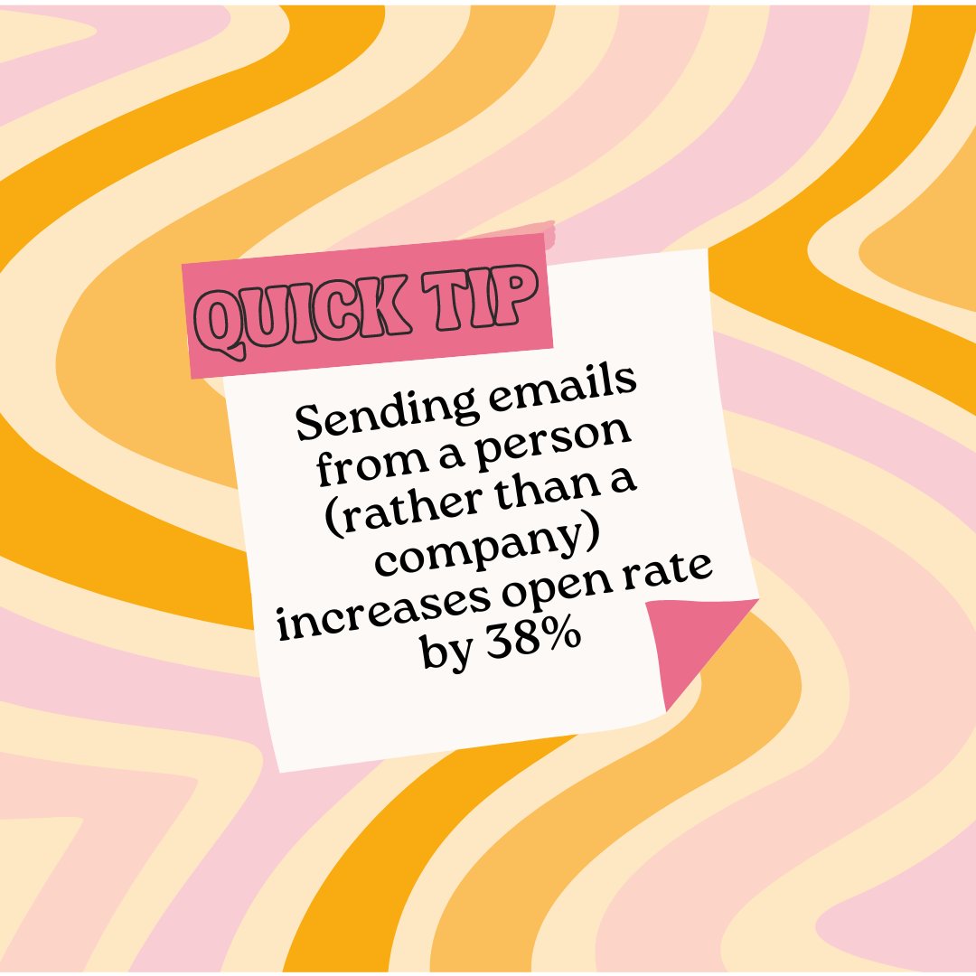 thrivepop's tweet photo. Did you know sending emails from a person instead of a company can boost your open rate? 📧 People connect with people, not brands! 

Want to learn how to personalize your emails for even better results? Book a meeting with us using our link in bio 📲 https://t.co/ia2h2DQ9vj