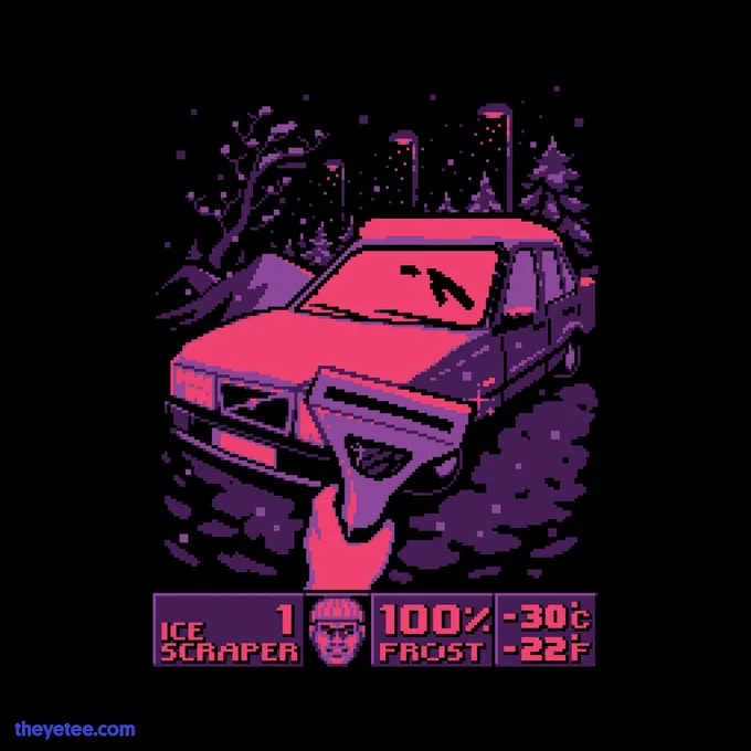 Defrost and de-ice until its done. Designed by  and available thru November 10th as part of SWEATERFEST! #dailytees  