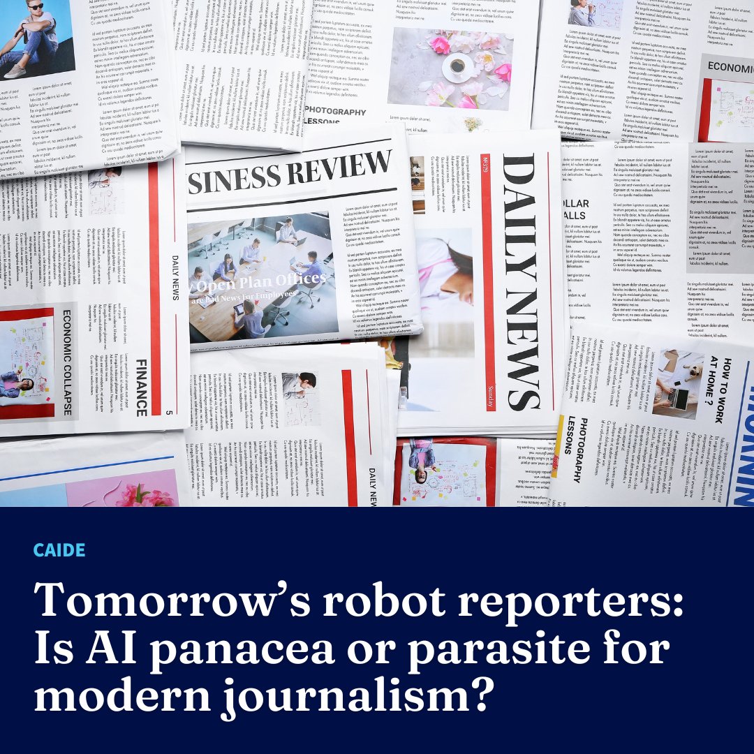 Faculty of Engineering and Information Technology (@feitunimelb) on Twitter photo Is #AI the solution for ill-funded & declining local newspapers or an existential threat to fact-checked journalistic truth?
<a href="/CAIDE_UoM/">Centre for AI and Digital Ethics</a>'s Andrew Lim explores what AI means for reporting & how media organisations are already using & abusing it → unimelb.me/3UHxWDS Is #AI the solution for ill-funded & declining local newspapers or an existential threat to fact-checked journalistic truth?
<a href="/CAIDE_UoM/">Centre for AI and Digital Ethics</a>'s Andrew Lim explores what AI means for reporting & how media organisations are already using & abusing it → unimelb.me/3UHxWDS