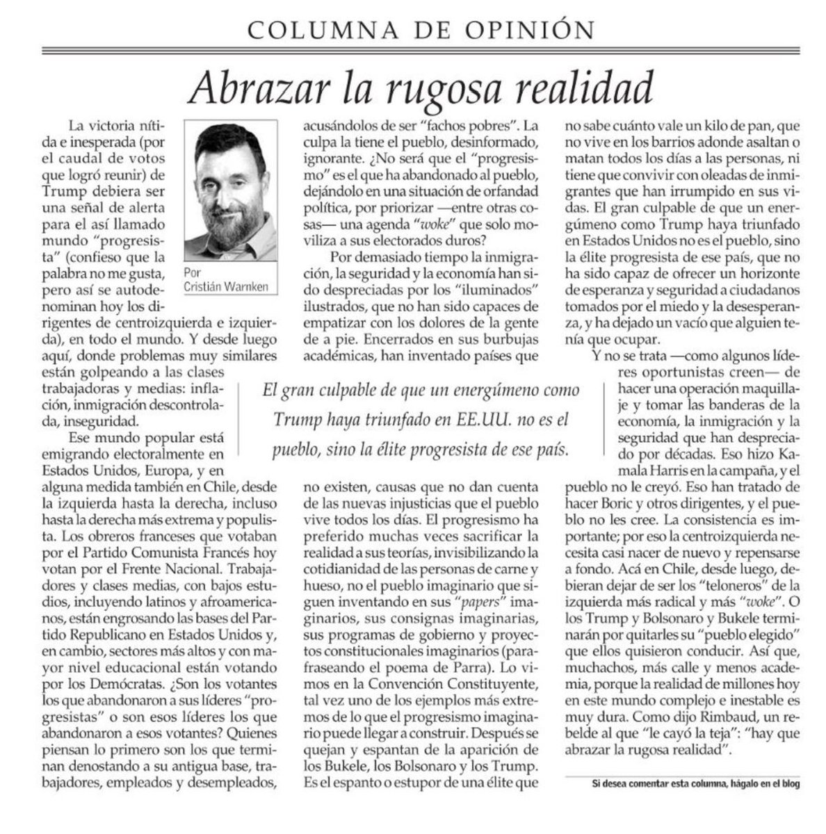 Jtunons's tweet photo. Gran columna de @cristianwarnken https://t.co/PJfDiNcVnq