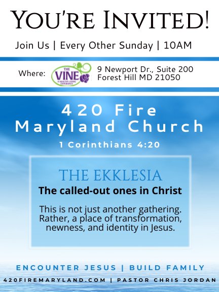420FireMaryland's tweet photo. Looking for something deeper? #Jesus 
#Encounter #Relationship #Family https://t.co/UOWOGjLI3h