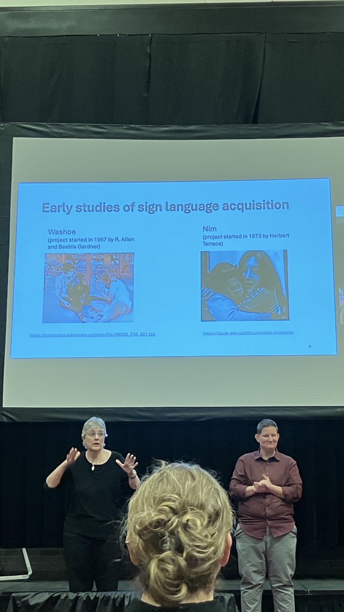 Marie Coppola - Disability is Diversity (@mariecoppola68) on Twitter photo So excited and proud to experience <a href="/DLilloMartin/">Dr. Diane Lillo-Martin</a> โs keynote, โSign Language Acquisition is a Human Rightโ at <a href="/TheBUCLD/">BostonU ConfLangDev</a> ~ the first keynote presented in ASL (& first keynote intro in ASL by Deb Chen Pichler)
#BUCLD #BostonUniversity #LanguageDevelopment So excited and proud to experience <a href="/DLilloMartin/">Dr. Diane Lillo-Martin</a> โs keynote, โSign Language Acquisition is a Human Rightโ at <a href="/TheBUCLD/">BostonU ConfLangDev</a> ~ the first keynote presented in ASL (& first keynote intro in ASL by Deb Chen Pichler)
#BUCLD #BostonUniversity #LanguageDevelopment