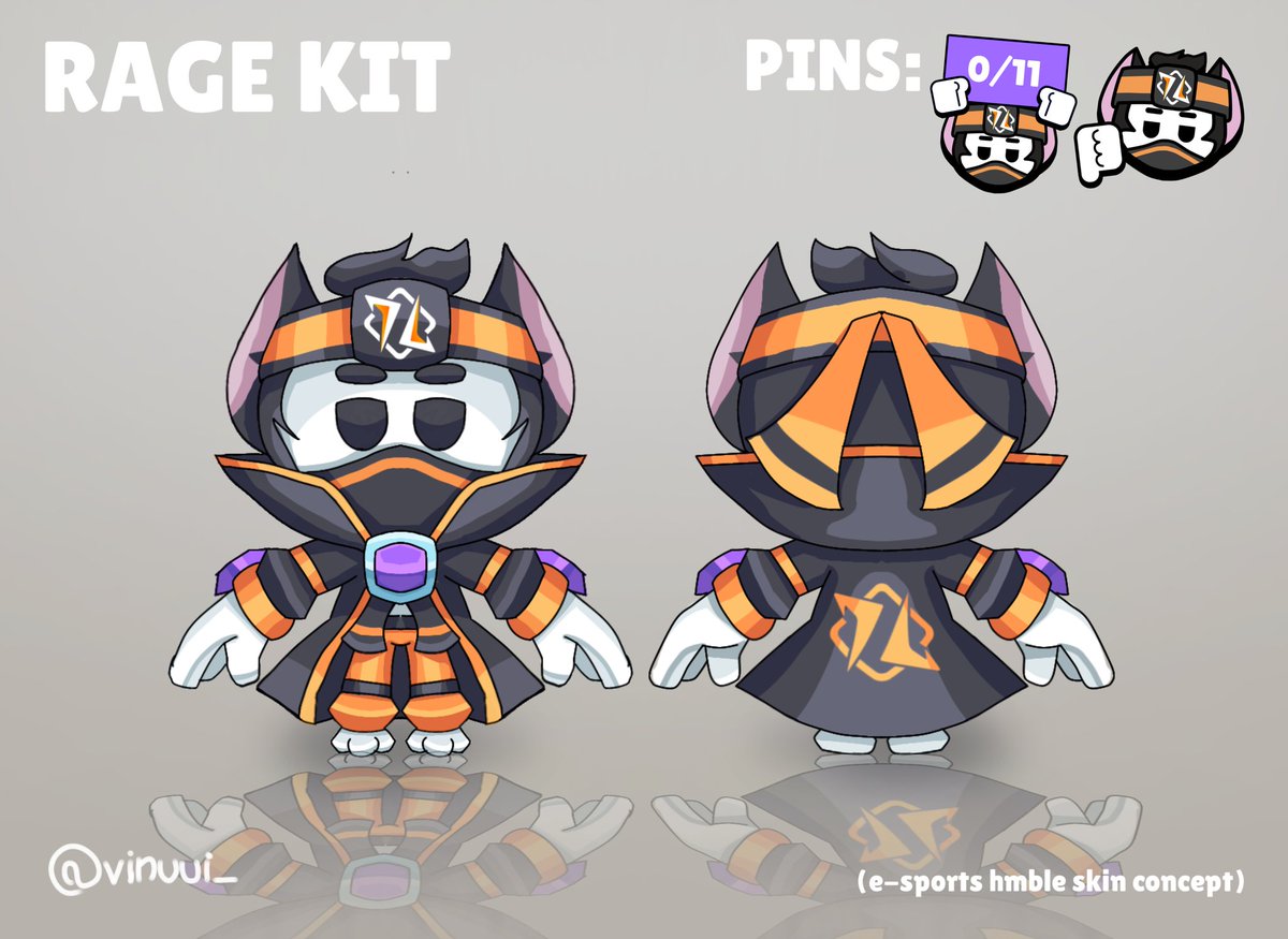 vinuui_'s tweet photo. RAGE KIT! (hmble e-sports skin concept)
the idea of the name is not mine, but I thought it was very good lol

the 0/11 pin is a meme

@TeamHmble i hope you liked it :)
(100 likes i do the effects)
#BrawlStars #BrawlStarsArt #TeamHmble https://t.co/0ZcPgaEeXt