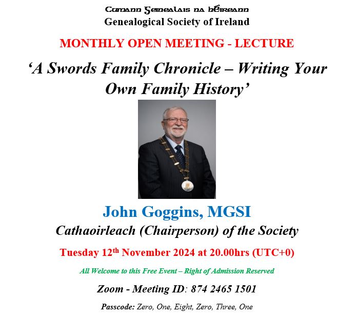 Genealogical Society of Ireland (GSI) tweet media