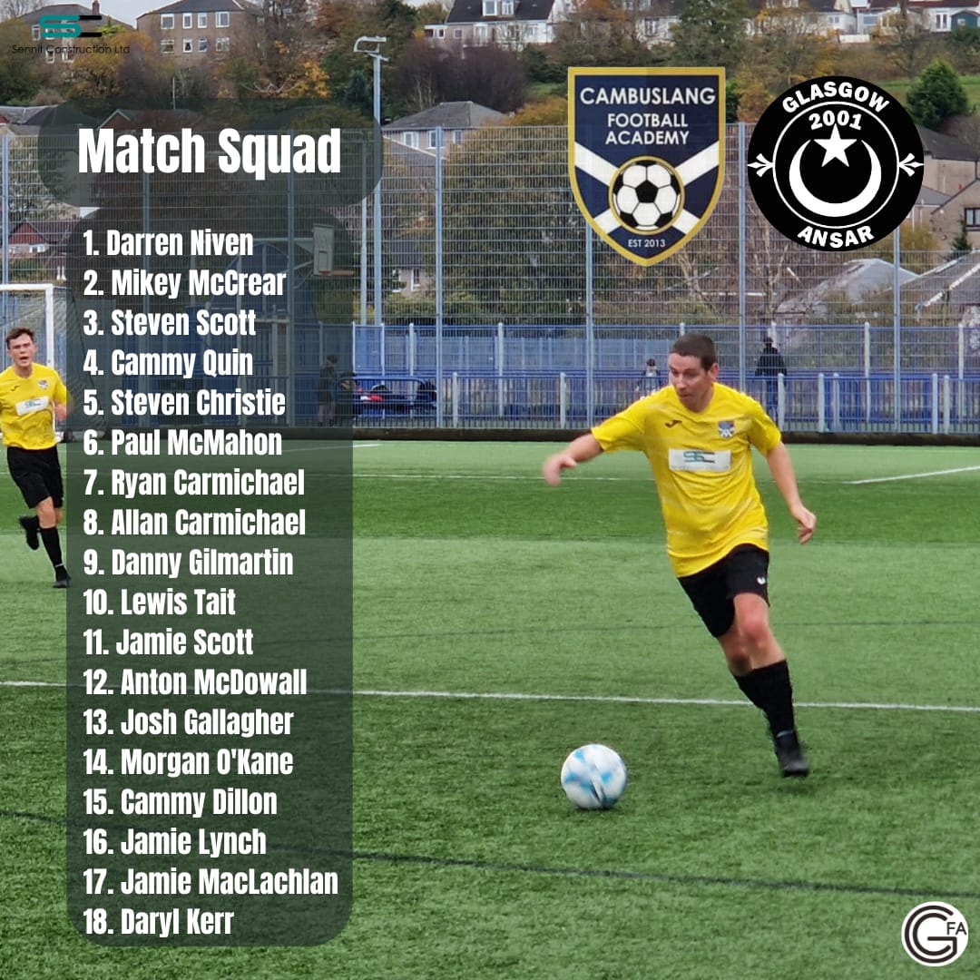 Cambuslang Football Academy Amateurs (@cambuslangfaama) on Twitter photo 🔵⚪️Fixture🔵⚪️
Massive game for us tomorrow, last few weeks haven't been good enough and lacking in confidence so hopefully we can change things and get 3 points. MTC🔵⚪️
<a href="/GlasCollegesFA/">Glasgow Colleges FA</a> 🔵⚪️Fixture🔵⚪️
Massive game for us tomorrow, last few weeks haven't been good enough and lacking in confidence so hopefully we can change things and get 3 points. MTC🔵⚪️
<a href="/GlasCollegesFA/">Glasgow Colleges FA</a>