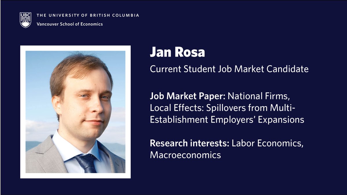 In his Job Market Paper, Jan Rosa (<a href="/Rosajan93/">Jan Rosa</a>) uses administrative Brazilian data to study how the expansion of large, multi-establishment (national) employers influences the wage and hiring policies of smaller, local firms. Profile: janrosa.org