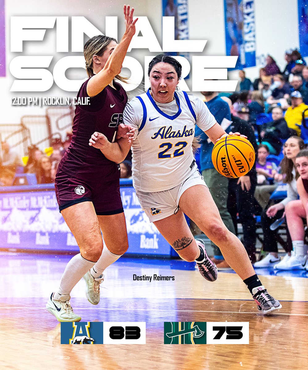 FINAL | Starting off strong!

The Nanooks take their season opener against Cal Poly Humboldt, 83-75! Kayla Johnson led Alaska with 21 points, and Destiny Reimers notched a double-double with 20 points and 10 rebounds!

#NanookNation x #GNACWBB