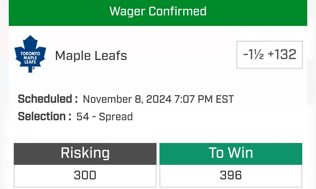 TwoLooney's tweet photo. 🏒 #NHL BANGER ‼️‼️ 🏒
#LeafsForever
TAIL THIS POD TODAY ⬇️⬇️
https://t.co/u6I6tayZro
200% DEPOSIT BONUS ‼️‼️
#Sportcoin #NHL #GamblingX #GamblingTech #HockeyTwitter #HockeyX #NFLnaESPN #nba #sportsbet #bettingpredictions #BettingX