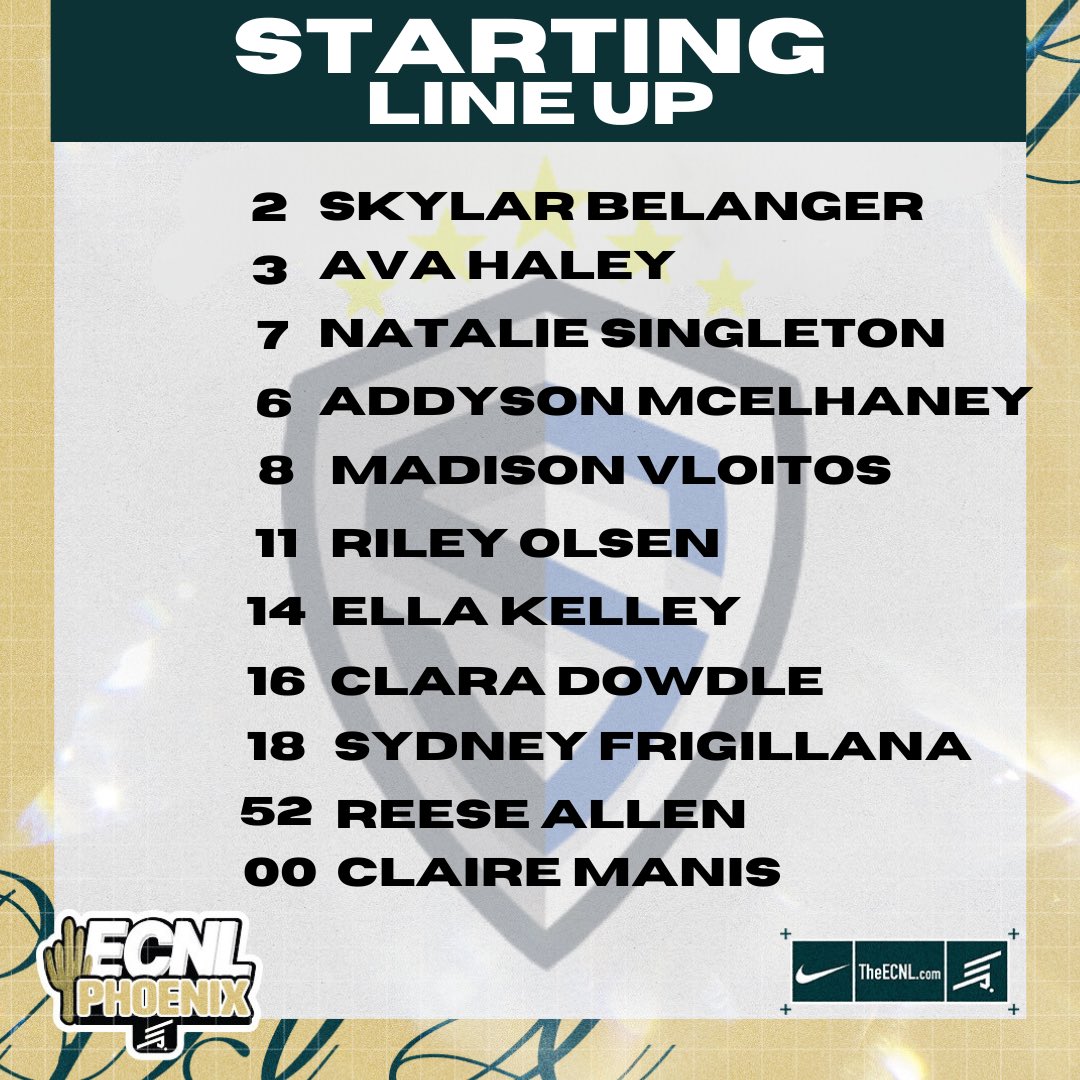 Sting Royal 07/06G ECNL (@stngroyal06ecnl) on Twitter photo STARTING XI
🆚 Midwest United FC
⏰ 4:00
📍 Reach 11 Sports Complex / 13
<a href="/RockyMonk8/">Rocky Monk</a> <a href="/StingSoccerClub/">Sting Soccer Club</a> <a href="/TopDrawerSoccer/">TopDrawerSoccer</a> <a href="/TheSoccerWire/">SoccerWire</a> <a href="/PrepSoccer/">Prep Soccer ⚽️</a> STARTING XI
🆚 Midwest United FC
⏰ 4:00
📍 Reach 11 Sports Complex / 13
<a href="/RockyMonk8/">Rocky Monk</a> <a href="/StingSoccerClub/">Sting Soccer Club</a> <a href="/TopDrawerSoccer/">TopDrawerSoccer</a> <a href="/TheSoccerWire/">SoccerWire</a> <a href="/PrepSoccer/">Prep Soccer ⚽️</a>