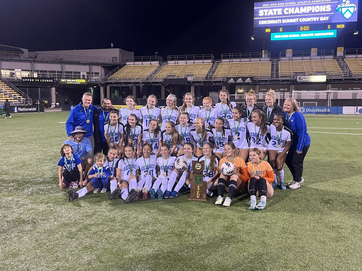 ⚽️#OHSAA SOCCER: Congratulations to Summit Country Day on winning the 2024 OHSAA Girls Division IV State Tournament. This was its 5th championship title in school history.