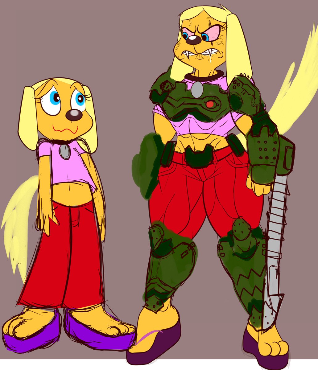 Don’t even ask why I chose to depict Brandy Harrington as the Harbinger of Destruction. 

The Slayer of Doom.