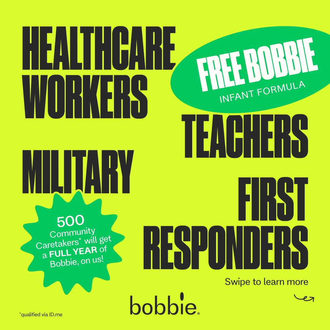 We want to giveaway 500 Subscriptions of our Organic infant formula to #firstresponders #nurses #teachers and #militaryfamilies here in the U.S.  and 50% off for another 2,000 parents. Apply at bobbiecaretakers.com Can you RT and help us get the word out?