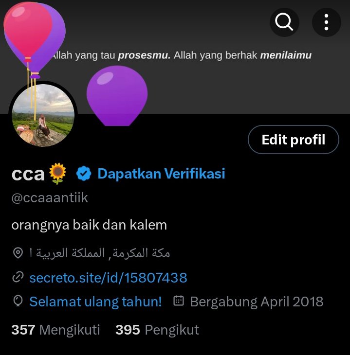 ccaaantiik's tweet photo. balon nyaa sekarang seupritt🤏🏻
Allhamdulillah masih dikasih nikmat sama Allah diseperempat abad didunia ini🥺🥺 https://t.co/Yb78BysUmc