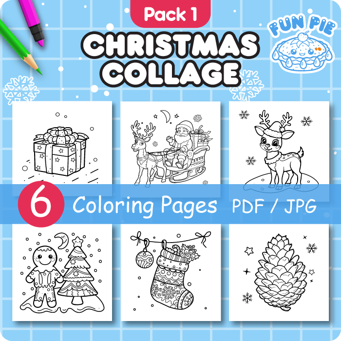 sofiartmedia's tweet image. 🎉Happy Holiday! You can now buy and download sets from "Christmas Collage" for home printing! Get creative and color at home! Check it out: funpie.myshopify.com 🖍️✨#ChristmasCollage #ColoringBook #funpie #funpiedesigns #Christmasgift #HomePrinting #PDF