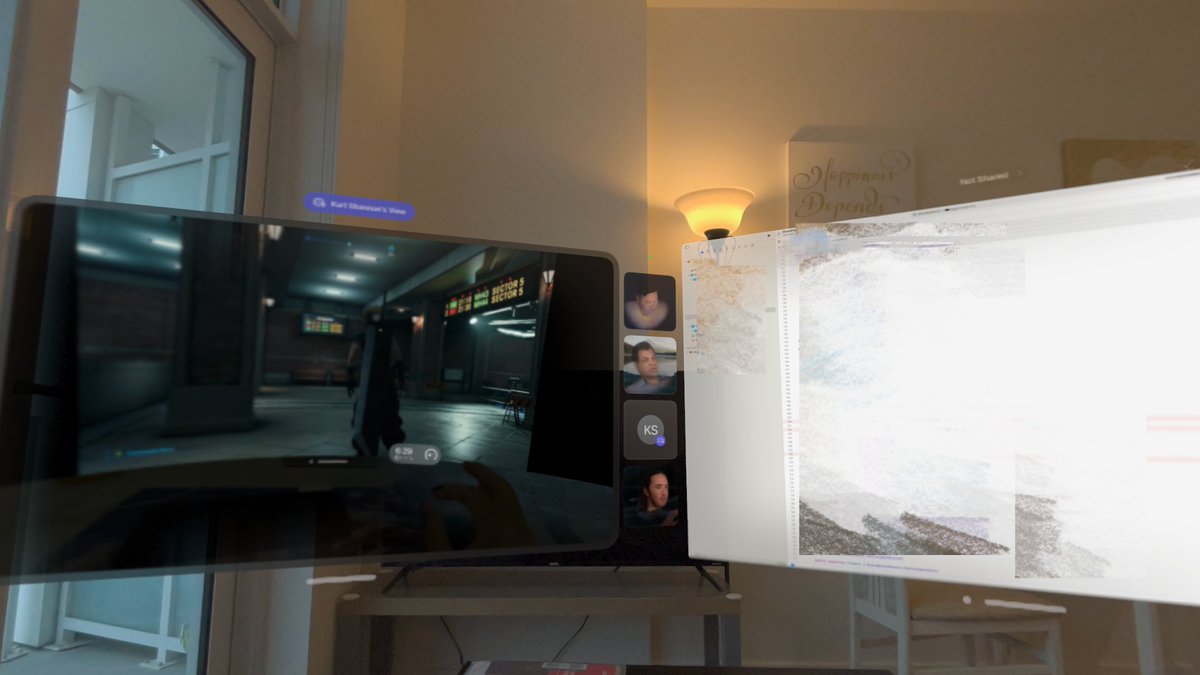 Co-working session in Vision Pro makes coding less painful :)
#VisionPro