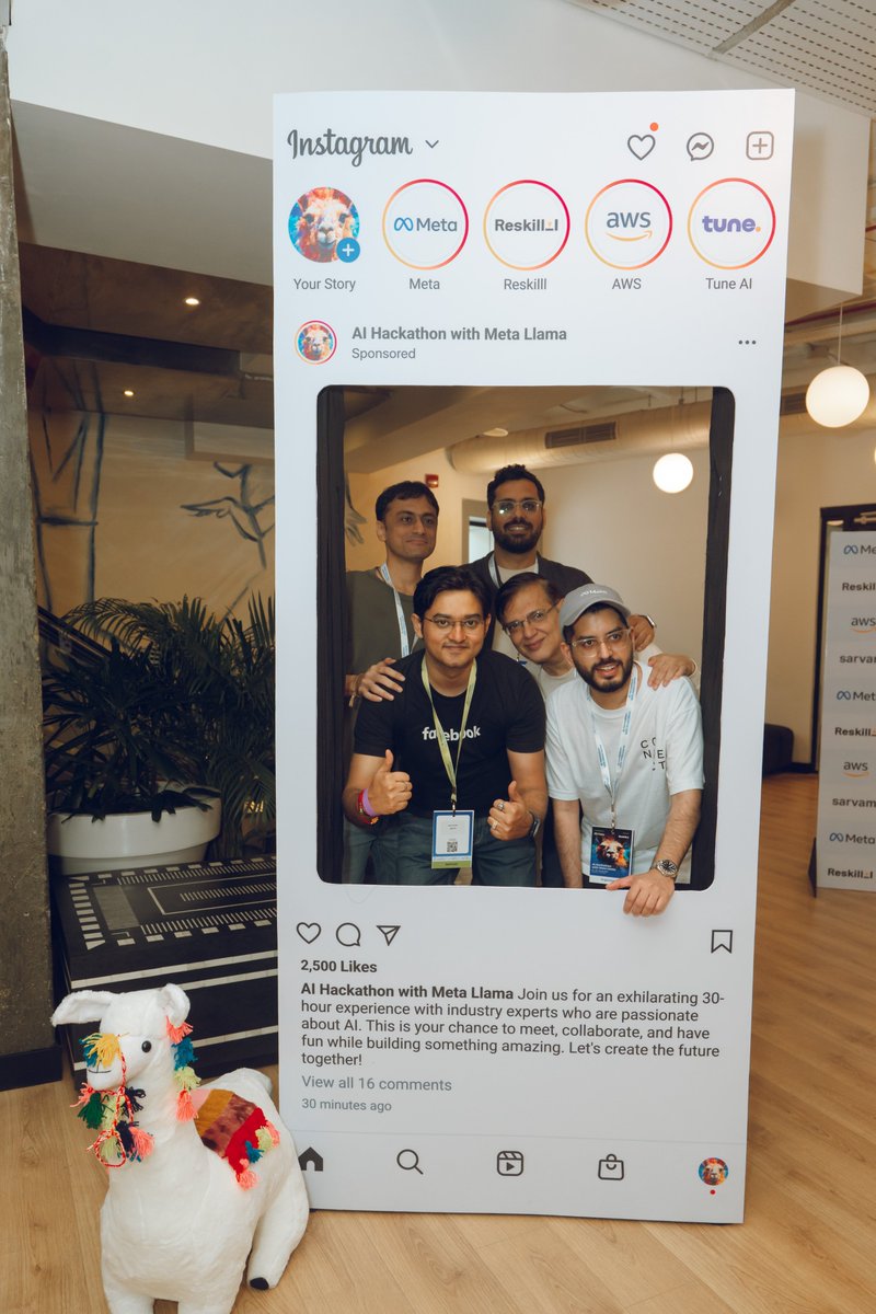 Together w/ <a href="/Reskill/">Serhat</a>, we hosted the first Llama Hackathon in India bringing together 270+ developers &amp; 25+ mentors from across industries creating in 75+ projects in just 30h of hacking! See the recap and details on some of the top projects here ➡️ go.fb.me/nmsa9c