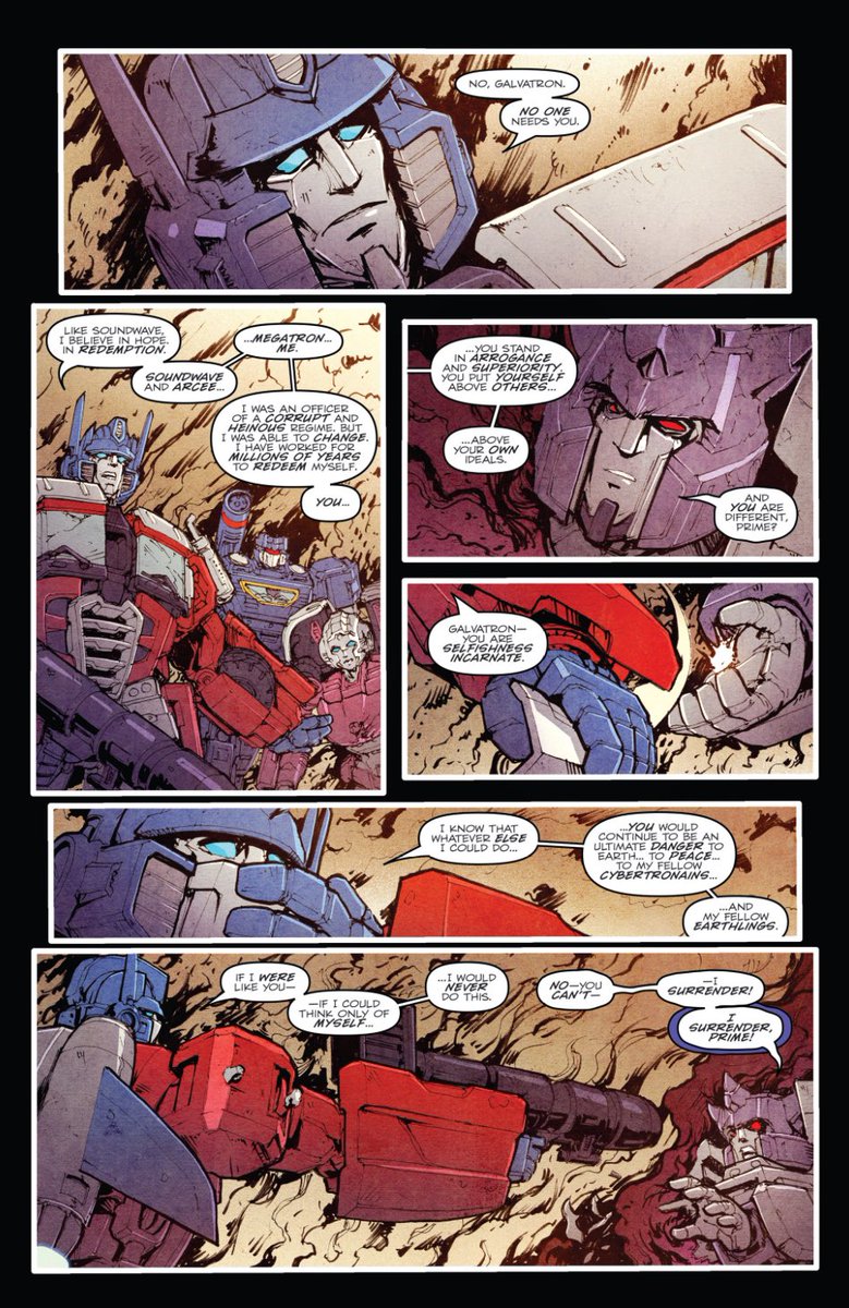 brodynauticafan's tweet image. Optimus mercilessly executing Galvatron in RID is handled so much better than Optimus mercilessly executing Sentinel in DOTM (1/7)