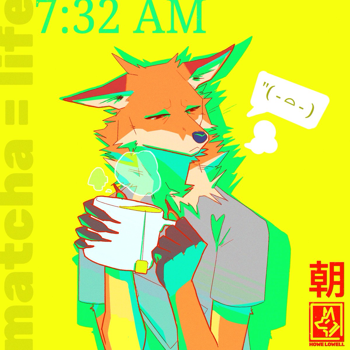 howelowell_'s tweet photo. Not a morning person. 

(Also happy friday 🎉🎉)

#furry #furryart #fox https://t.co/4UoybgIvYq
