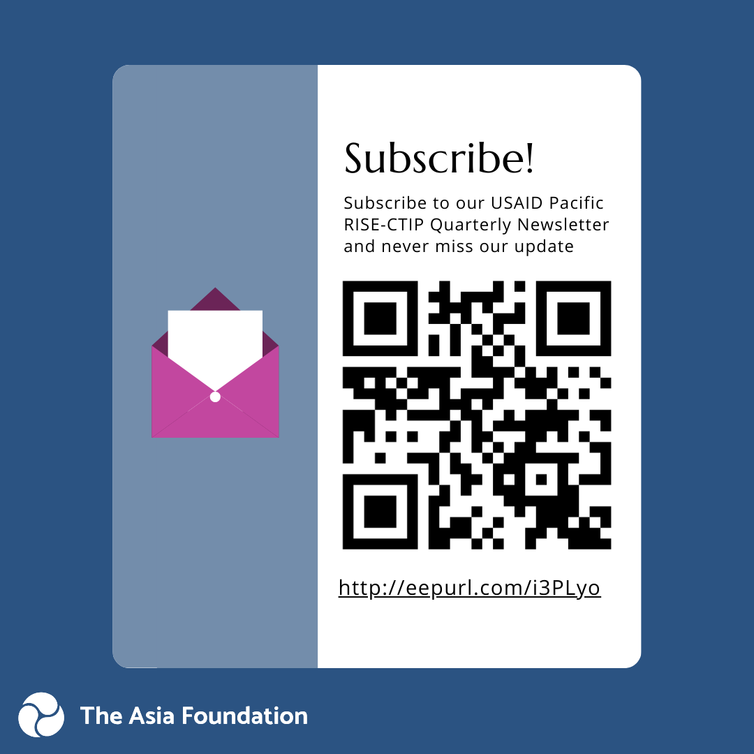 TAFinPI's tweet photo. Don’t miss out on the latest news, updates, and impactful stories from our efforts across the Pacific. Subscribe to the USAID Pacific RISE-CTIP Quarterly Newsletter and join us in the fight against human trafficking!

Subscribe Here👉 https://t.co/HkRu8a0chs

#PacificRISECTIP https://t.co/p5Y7mxzu97