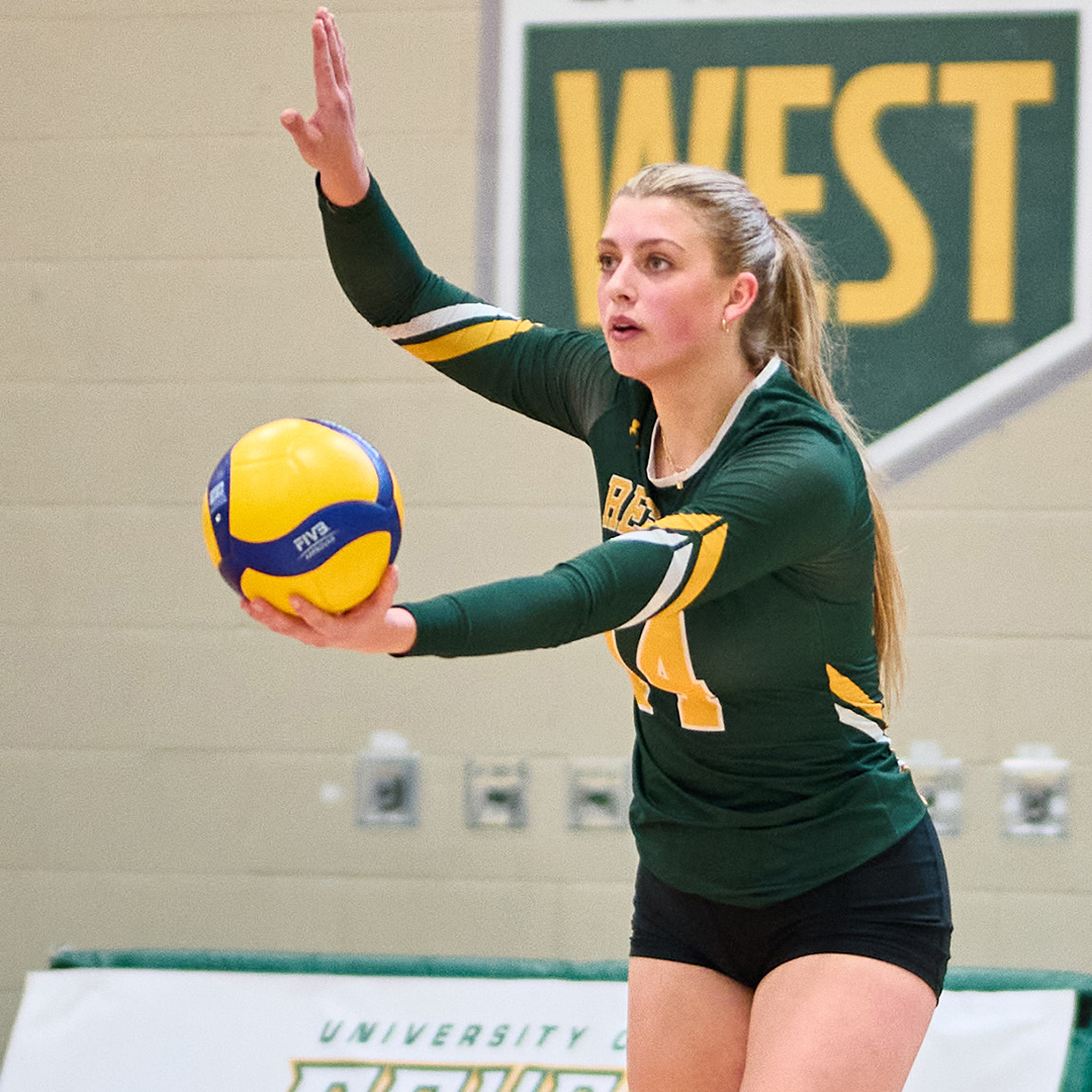 Cougs are on the road this weekend! Almost time for first serve against the Wesmen 😻

🆚 Winnipeg
🕕 6:00 PM
📍 Duckworth Centre (Winnipeg)
💻 canadawest.tv ($)
📊 reginacougars.com/wvbstats