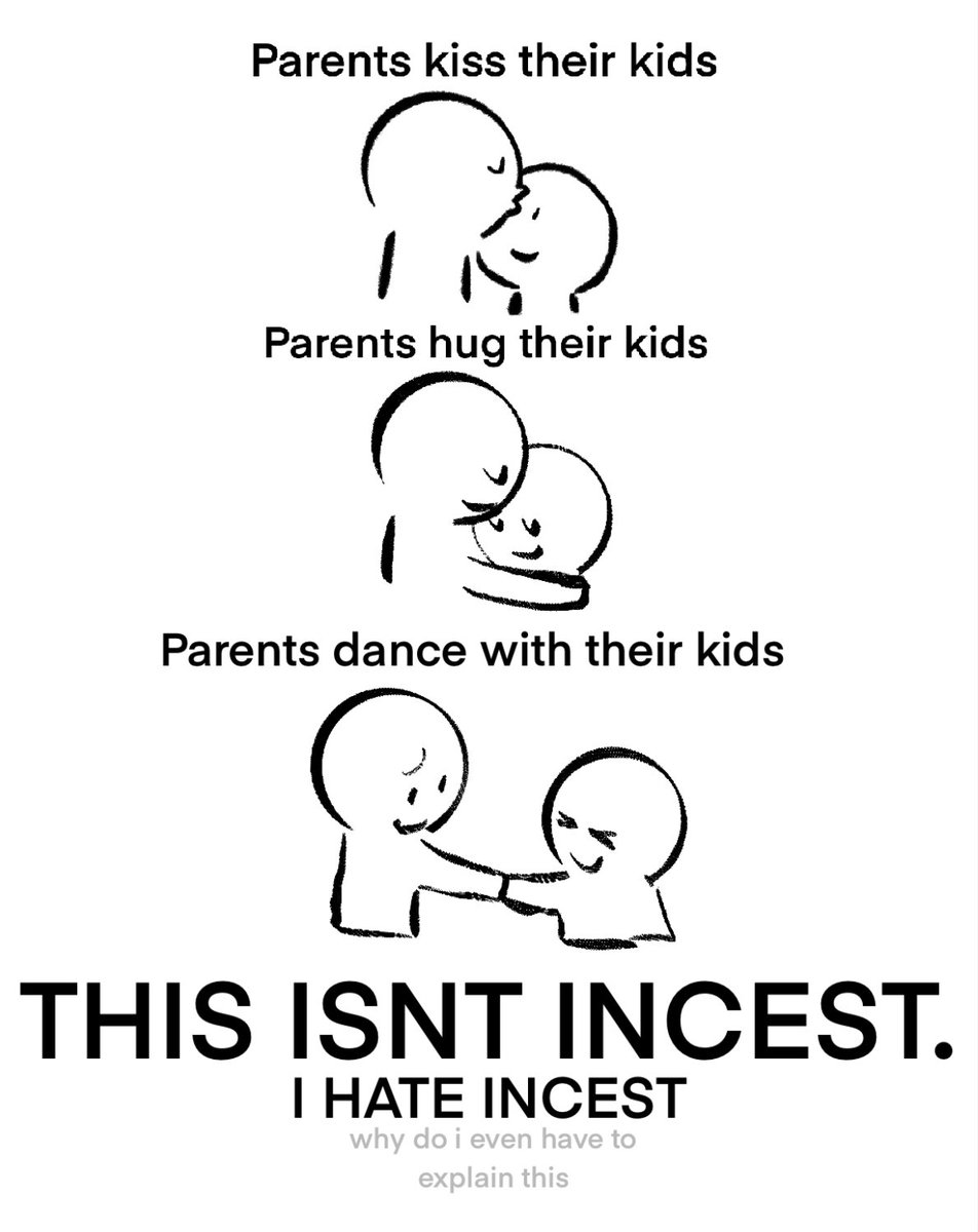 sighs with head in hands i hate incest oh my god focus on actual incest and stop sexualizing normal actions
