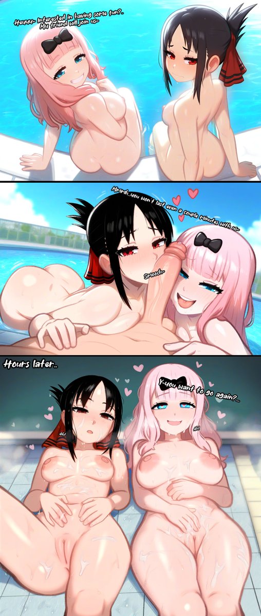 fluffylewdsai's tweet photo. Kaguya and Chika take on too much to handle~ https://t.co/oy4enBVUs0