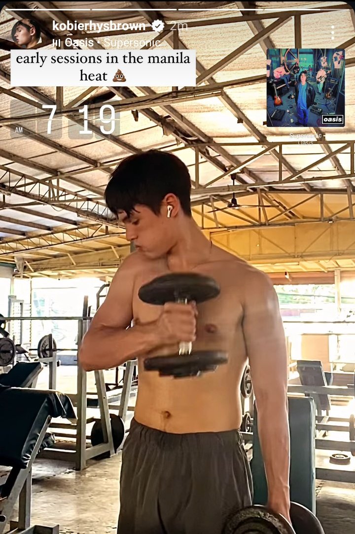Kobie's ig story.

good morning naman sayo kubi 💪🏻

#KobieBrown | #KoDrea