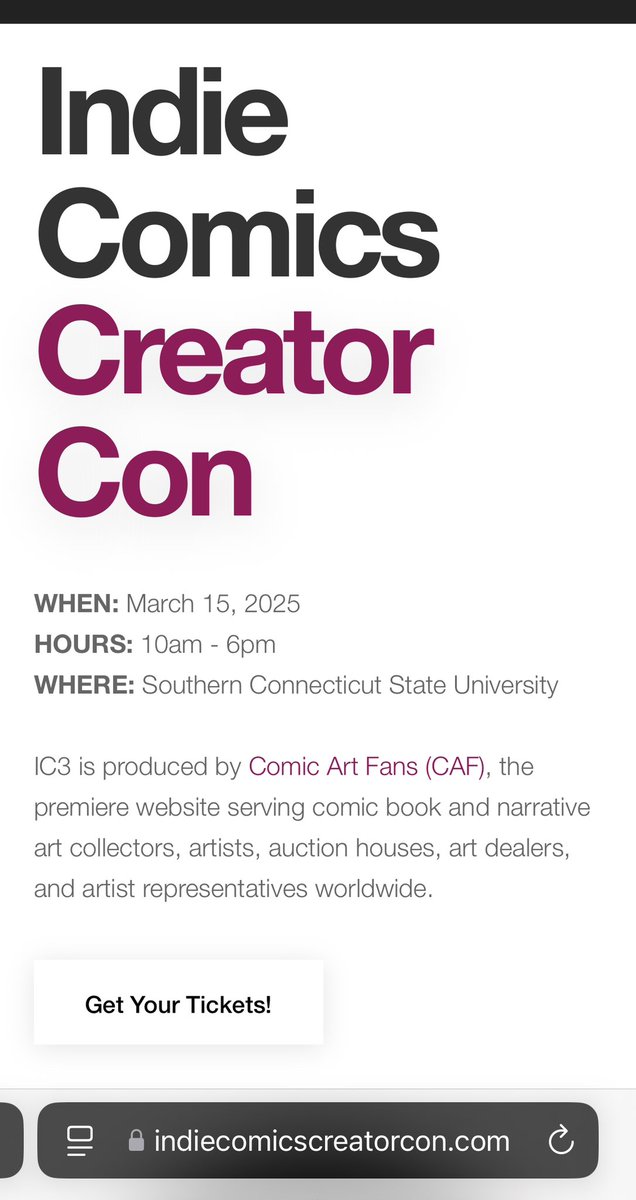 AlfredComic's tweet photo. @CTropes It’s on the other side of the country, but would love to see you at the next annual Indie Comic Creator Con! (Shameless plug of a convention I’m tabling at, but also true!) https://t.co/vzLMUTQ8GJ