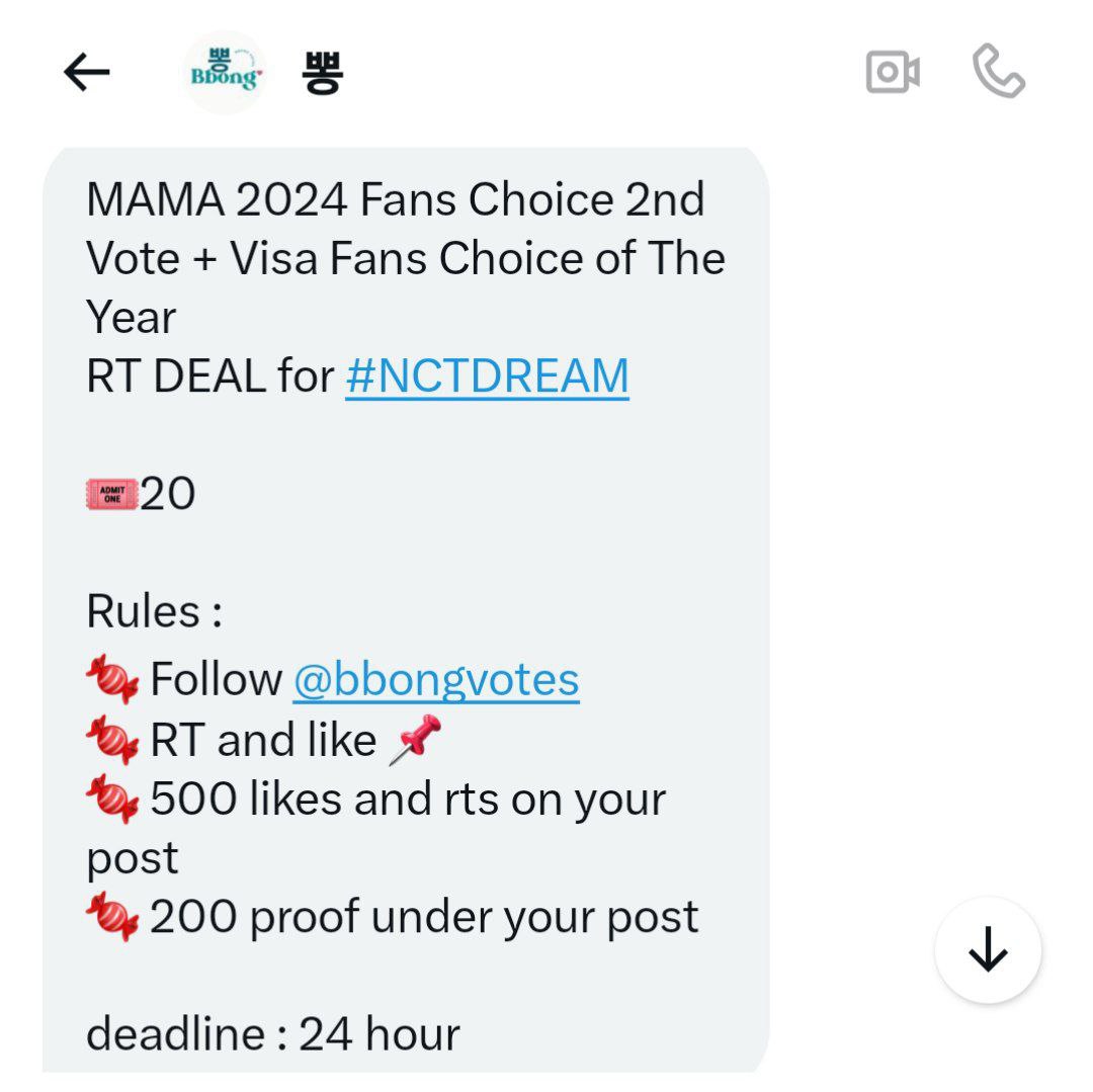 DREAMZENs ASSEMBLE🏃🏃‍♀️

Let's finish this deal ASAP🔥

MAMA 2024 Fans Choice 2nd Vote + Visa Fans Choice of The Year
RT DEAL for #NCTDREAM

🎟20

Rules : 
🍬 Follow <a href="/bbongvotes/">뽕</a>
🍬 RT and like 📌
🍬 500 likes and rts on your post
🍬 200 proof under your post

deadline : 24 hour