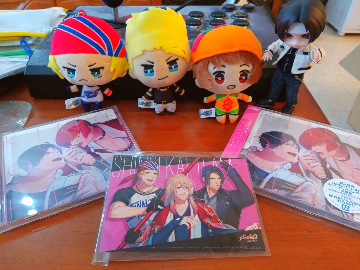 helsic's tweet image. Happy 5 anniversary to #KOFg!!! Every year I grieve the death of this game and wish for its return! 🙏
KOFg left us with the cutest KOF merch ever!