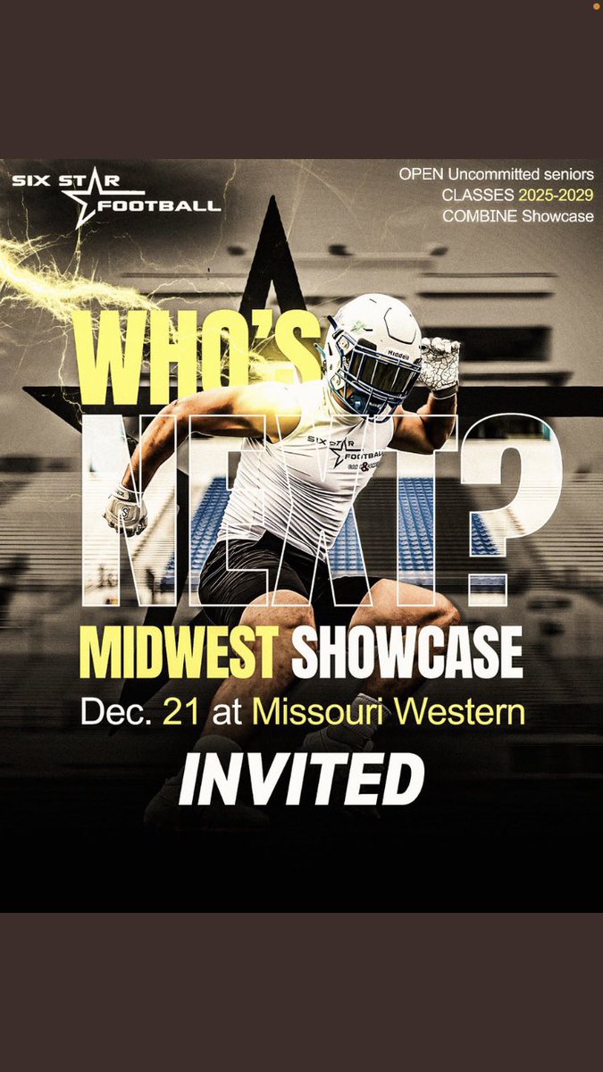 C_RodriguezD's tweet image. Thank you for the invite @6starfootballKS Very blessed! @thsbearfootball