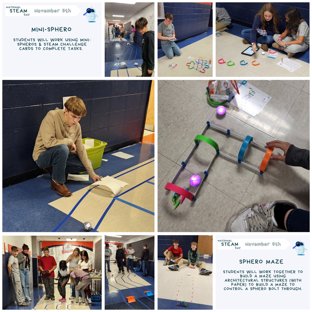 FoleyMiddle's tweet image. ⚙️ It’s National STEAM Day on Nov. 8th. Mrs. Metcalf &amp;amp; Mrs. Weiner's students participated with several different STEAM activities down in the Related Arts hallway. 

⚙️ STEAM: science, technology, engineering, arts, mathematics 

#Nov8 #INNOVATE #STEAMDay  #STEAMEDU