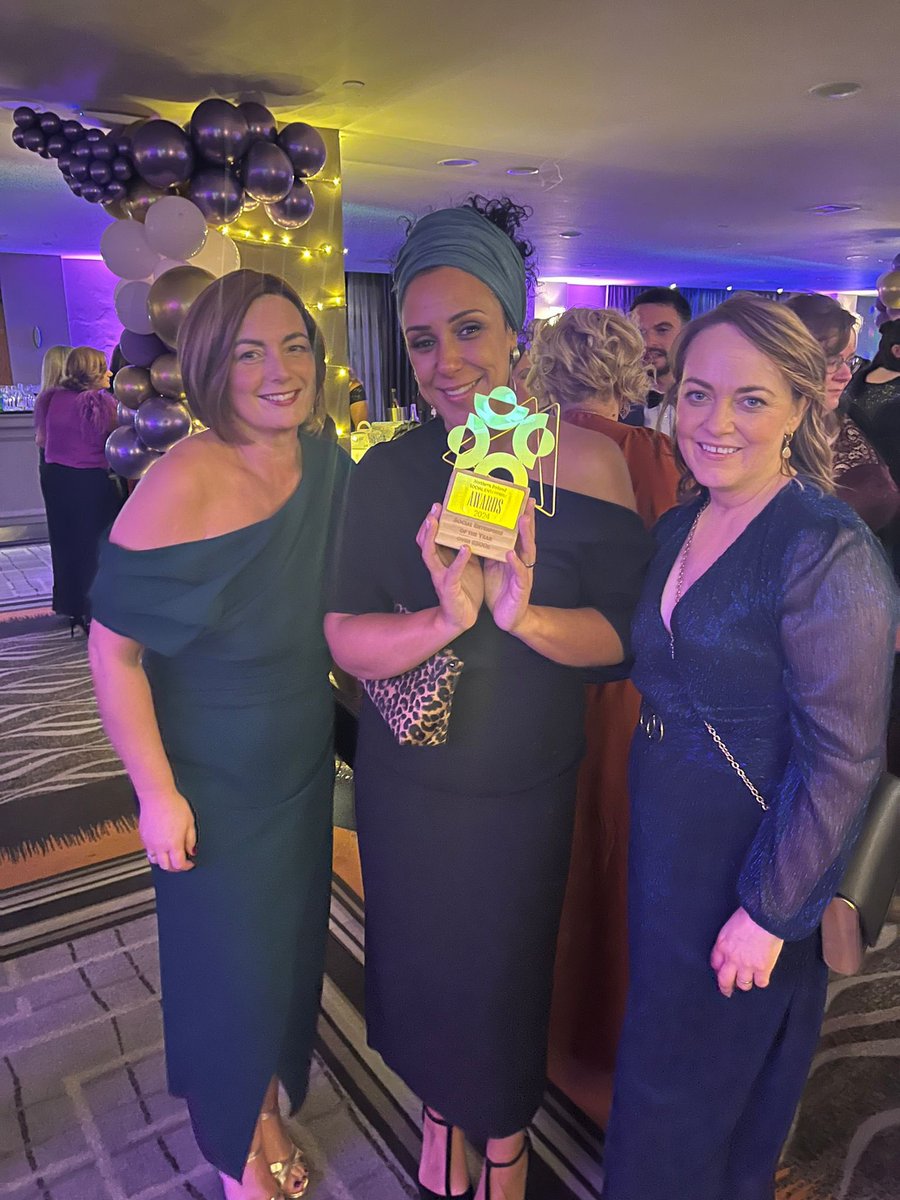 Georginagrieve's tweet photo. Delighted to have won the social enterprise of the year award at the #socentniawards24 
Congratulations to the full team of @TheWorkspaceGro this is all down to the hard work and commitment of our team https://t.co/d3osJ52BRK