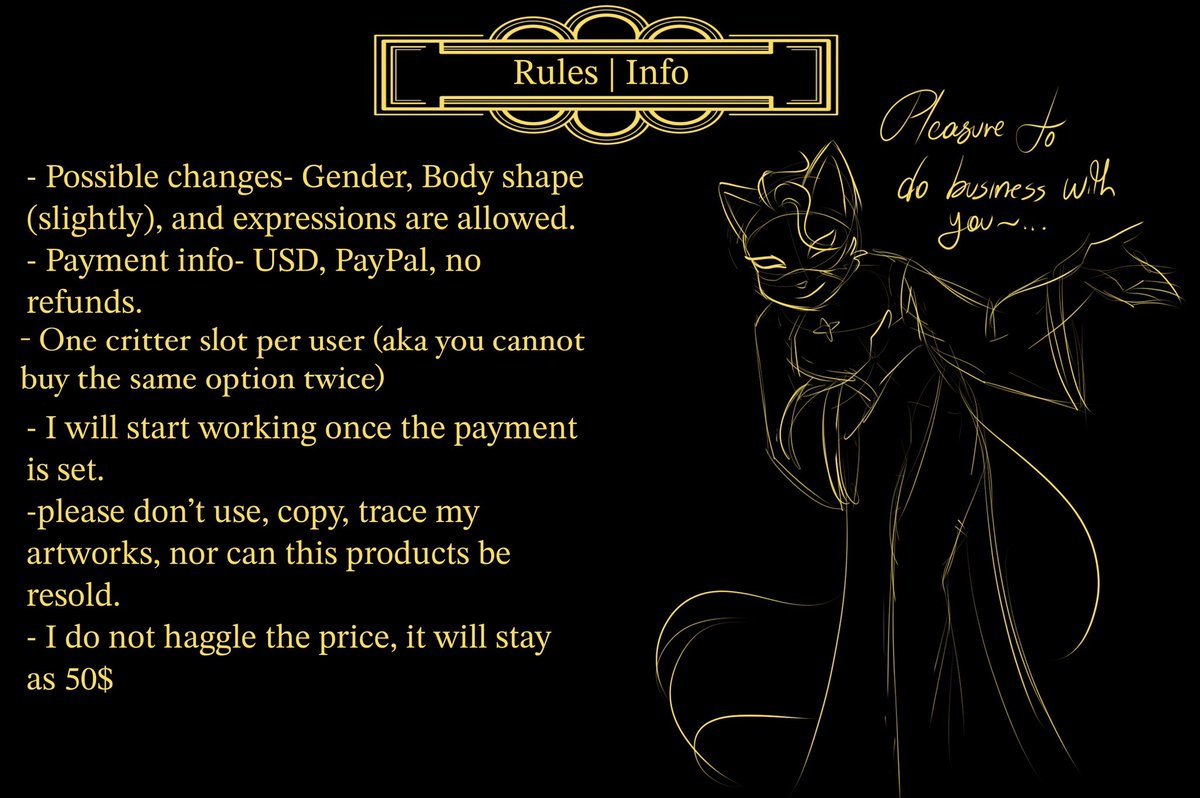 “Care for a Dance?”
There’s a reason why the comic has been slow, and it’s because I’m doing my very first YCH!
For the month of November and December only! Buy one now before the end of the year!
#SmilingCritters #YCH #ychcommission