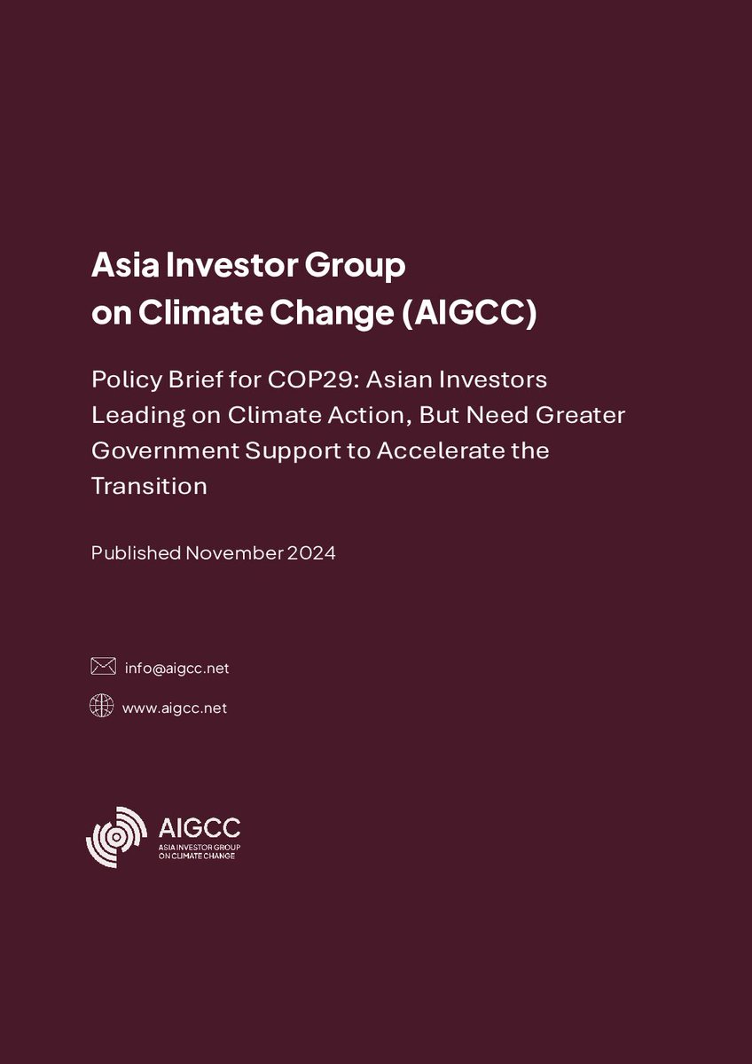 Asia Investor Group on Climate Change tweet media