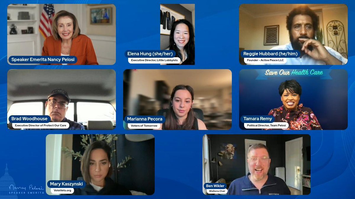 Grateful to the hundreds of volunteers who joined our emergency call to help Democrats win the House NOW and Save Our Health Care. I’m proud of the work you're doing to help cure ballots to elect Hakeem Jeffries as Speaker and protect lifesaving care from extreme Republicans. -NP