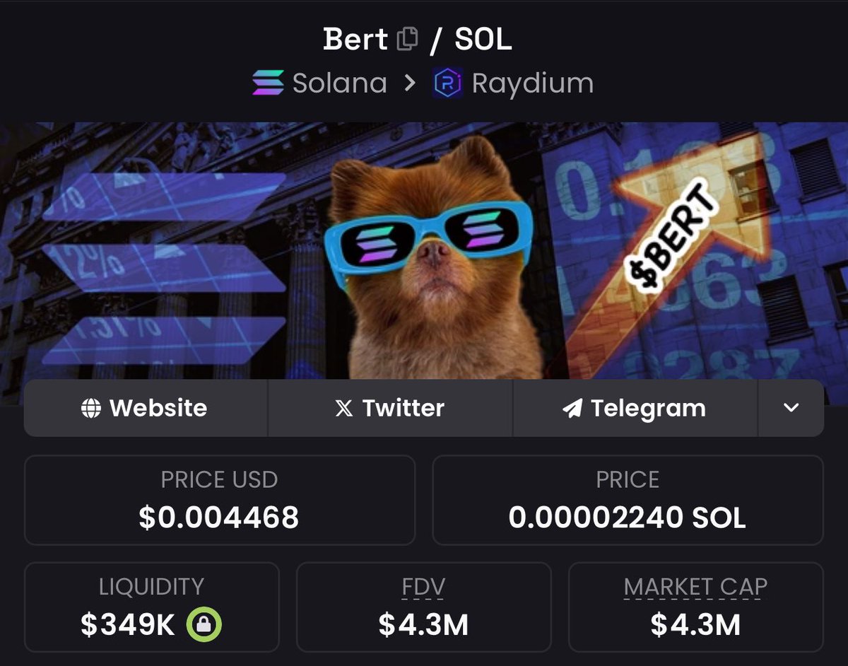 cryptomyth1's tweet image. $BERT IS BACK COOKING !